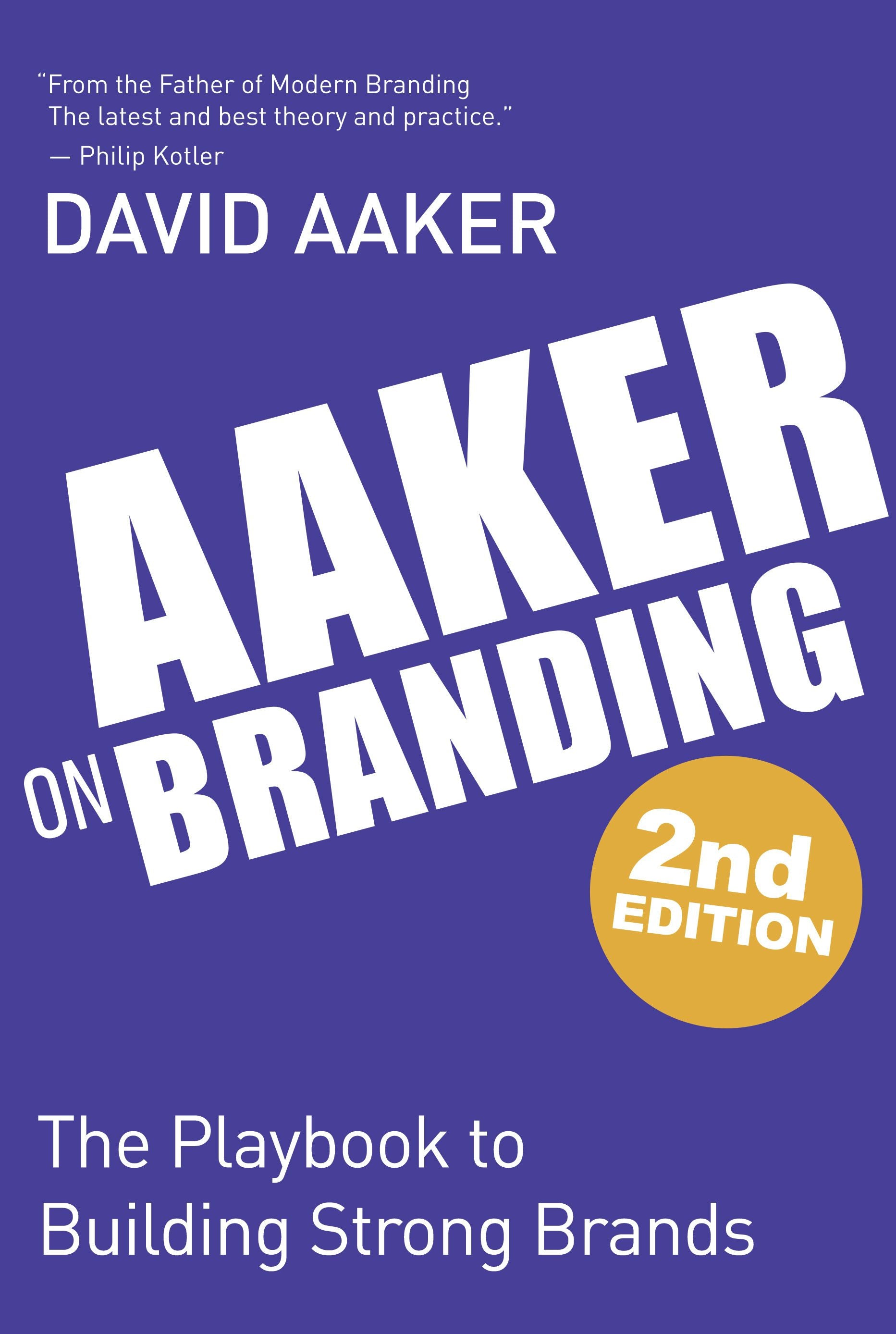 Book cover image for Aaker on Branding ISBN: 9781636986654